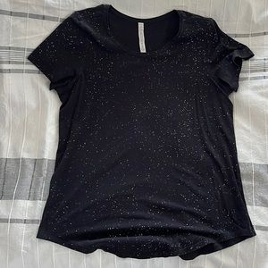 Lululemon Black/White Speckled Top